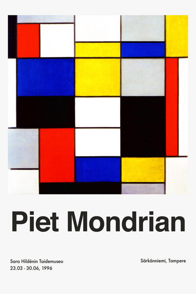 Photocircle Poster / Leinwandbild - Piet Mondrian – Sara Hildénin Taidemuseo von Photocircle