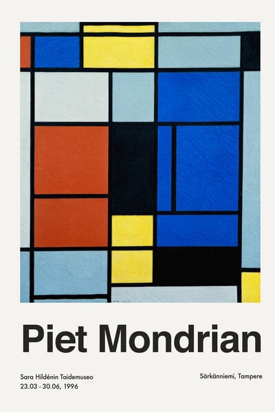 Photocircle Poster / Leinwandbild - Piet Mondrian – Sara Hildénin Taidemuseo von Photocircle