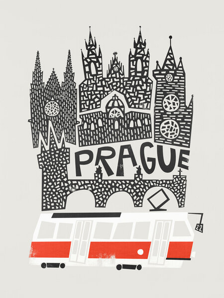 Photocircle Poster / Leinwandbild - Prague Cityscape von Photocircle