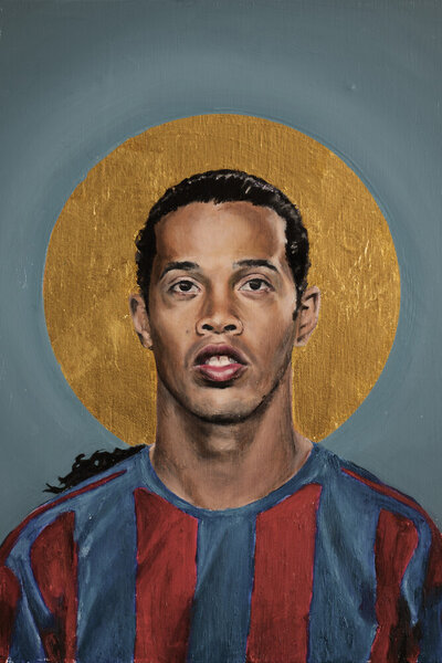 Photocircle Poster / Leinwandbild - Ronaldinho von Photocircle