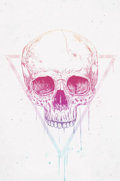 Photocircle Poster / Leinwandbild - Skull in a triangle von Photocircle