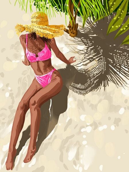 Photocircle Poster / Leinwandbild - Sky above, sand below, peace within Photocircle Poster / Leinwandbild - Sky above, sand below, peace within von Photocircle