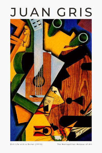 Photocircle Poster / Leinwandbild - Stillleben mit einer Gitarre von Juan Gris von Photocircle