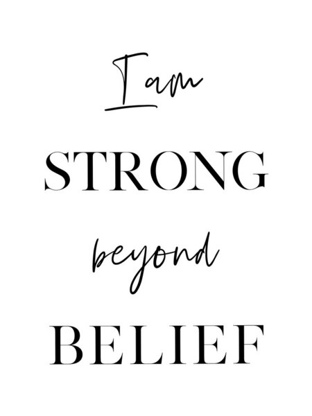 Photocircle Poster / Leinwandbild - Strong Beyond Belief von Photocircle