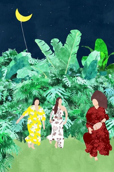 Photocircle Poster / Leinwandbild - The Moon Kite Photocircle Poster / Leinwandbild - The Moon Kite von Photocircle