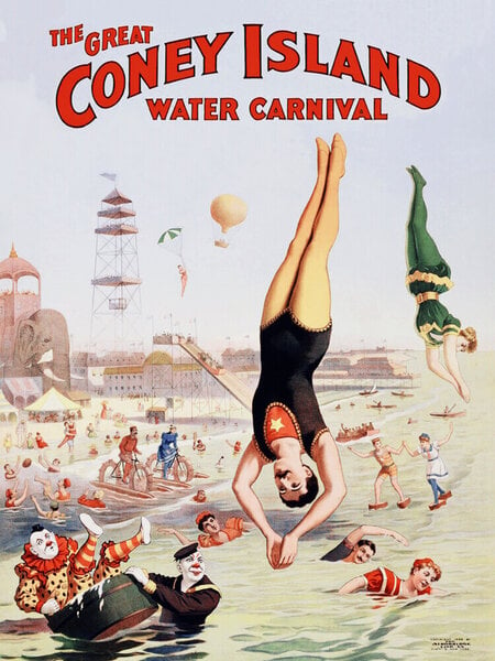 Photocircle Poster / Leinwandbild - The great Coney Island Water Carnival von Photocircle