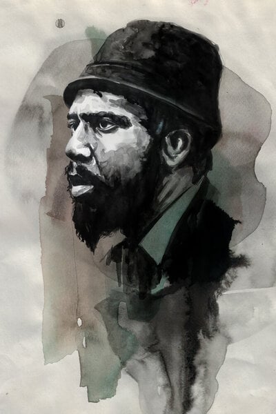 Photocircle Poster / Leinwandbild - Thelonious Monk von Photocircle