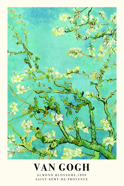 Photocircle Poster / Leinwandbild - Vincent van Gogh: Mandelblüte - Ausstellungsposter von Photocircle