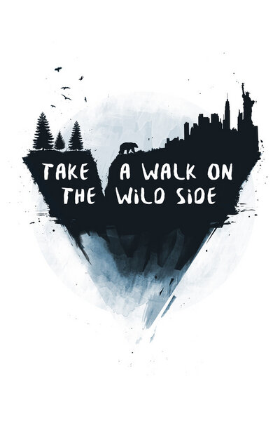 Photocircle Poster / Leinwandbild - Walk on the wild side von Photocircle