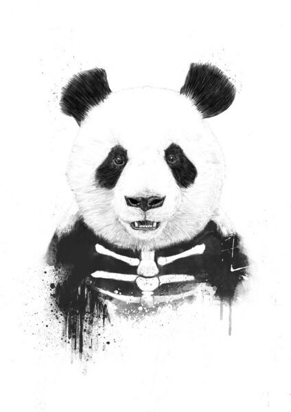 Photocircle Poster / Leinwandbild - Zombie panda von Photocircle