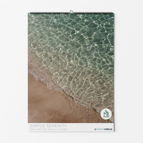 Photocircle Simple Serenity Kalender 2026 – Nachhaltiger Boho-Wandkalender von Photocircle