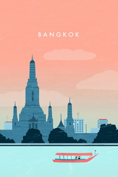 Photocircle Wandbild / Kunstdruck / Poster / Leinwand - Bangkok von Photocircle
