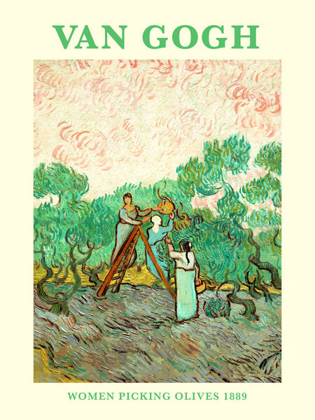 Photocircle Wandbild / Kunstdruck / Poster / Leinwand - Frauen pflücken Oliven (Vincent van Gogh') von Photocircle