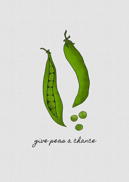 Photocircle Wandbild / Kunstdruck / Poster / Leinwand - Give Peas A Chance von Photocircle