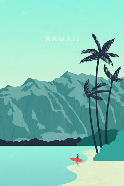 Photocircle Wandbild / Kunstdruck / Poster / Leinwand - Hawaii von Photocircle