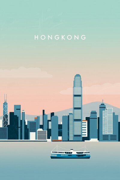 Photocircle Wandbild / Kunstdruck / Poster / Leinwand - Hongkong von Photocircle