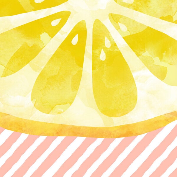 Photocircle Wandbild / Kunstdruck / Poster / Leinwand - Lemon Abstract von Photocircle