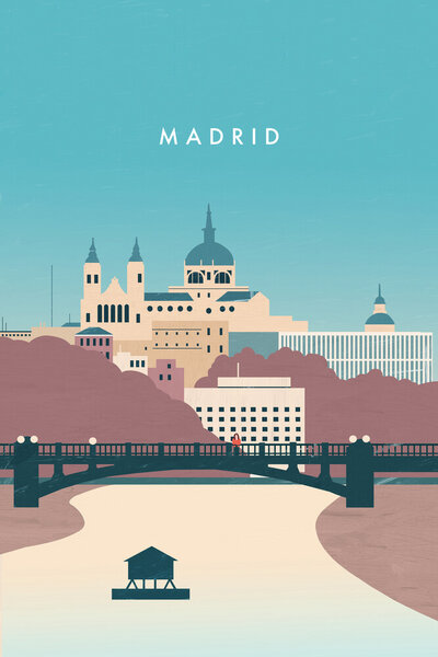 Photocircle Wandbild / Kunstdruck / Poster / Leinwand - Madrid von Photocircle