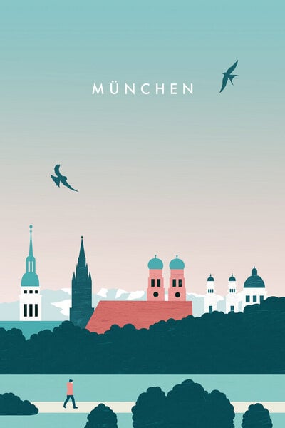 Photocircle Wandbild / Kunstdruck / Poster / Leinwand - München von Photocircle