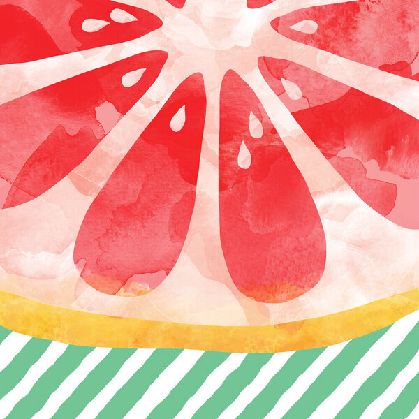 Photocircle Wandbild / Kunstdruck / Poster / Leinwand - Red Grapefruit von Photocircle