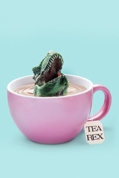 Photocircle Wandbild / Kunstdruck / Poster / Leinwand - Tea-Rex von Photocircle