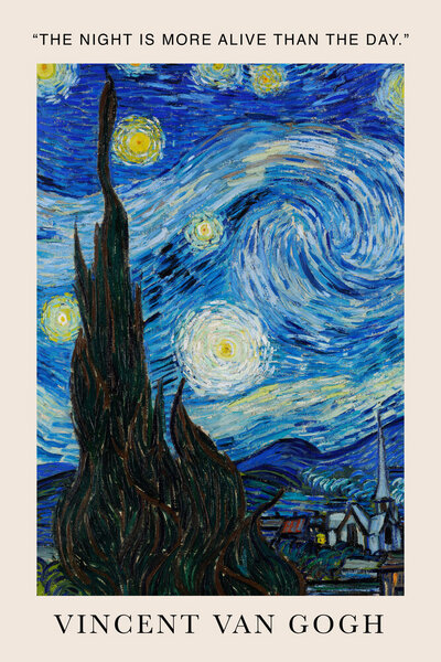 Photocircle Wandbild / Kunstdruck / Poster / Leinwand - Vincent van Gogh Zitat Poster von Photocircle