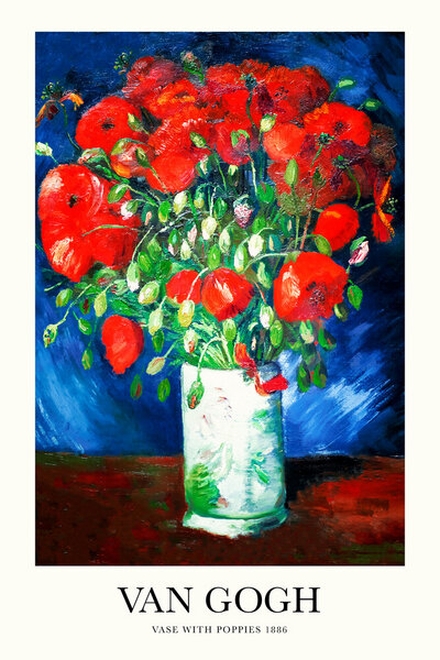 Photocircle Wandbild / Kunstdruck / Poster / Leinwand - Vincent van Gogh: Vase mit Mohnblumen von Photocircle