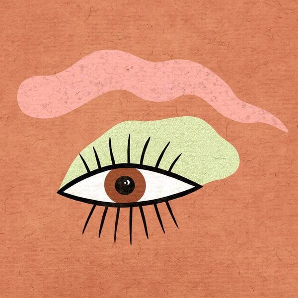 Photocircle Wandbild / Poster / Leinwand - Eye Terracotta Photocircle Wandbild / Poster / Leinwand - Eye Terracotta von Photocircle