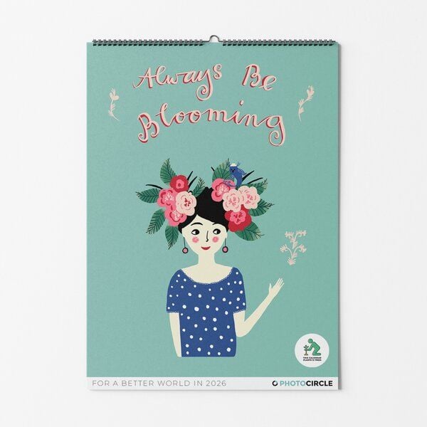 Photocircle Wandkalender 2026 – 'Always Be Blooming' / Mit inspirierenden Illustrationen von Constanze Guhr von Photocircle