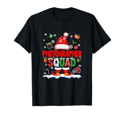 Photographer Squad Men Job Weihnachten Weihnachtsmann Kostüm Fliege T-Shirt Photographer Squad Men Job Weihnachten Weihnachtsmann Kostüm Fliege T-Shirt von Photographer Christmas Costume