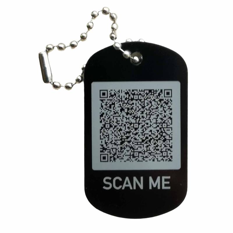 Notfallkarte Qr-Code Schlüsselanhänger Sos Personalisierte Geschenkidee Persönlicher Text in Kontaktdaten, Notfallinformationen von PhotograverDesigns