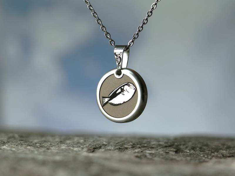 Paletten-Doktorfisch Kettenanhänger Für Wildtierfans, Edelstahl, Natur Inspiriert, Geschenkidee Naturliebhaber Paletten-Doktorfisch Kettenanhänger Für Wildtierfans, Edelstahl, Natur Inspiriert, Geschenkidee Naturliebhaber von Photonenwerkstatt