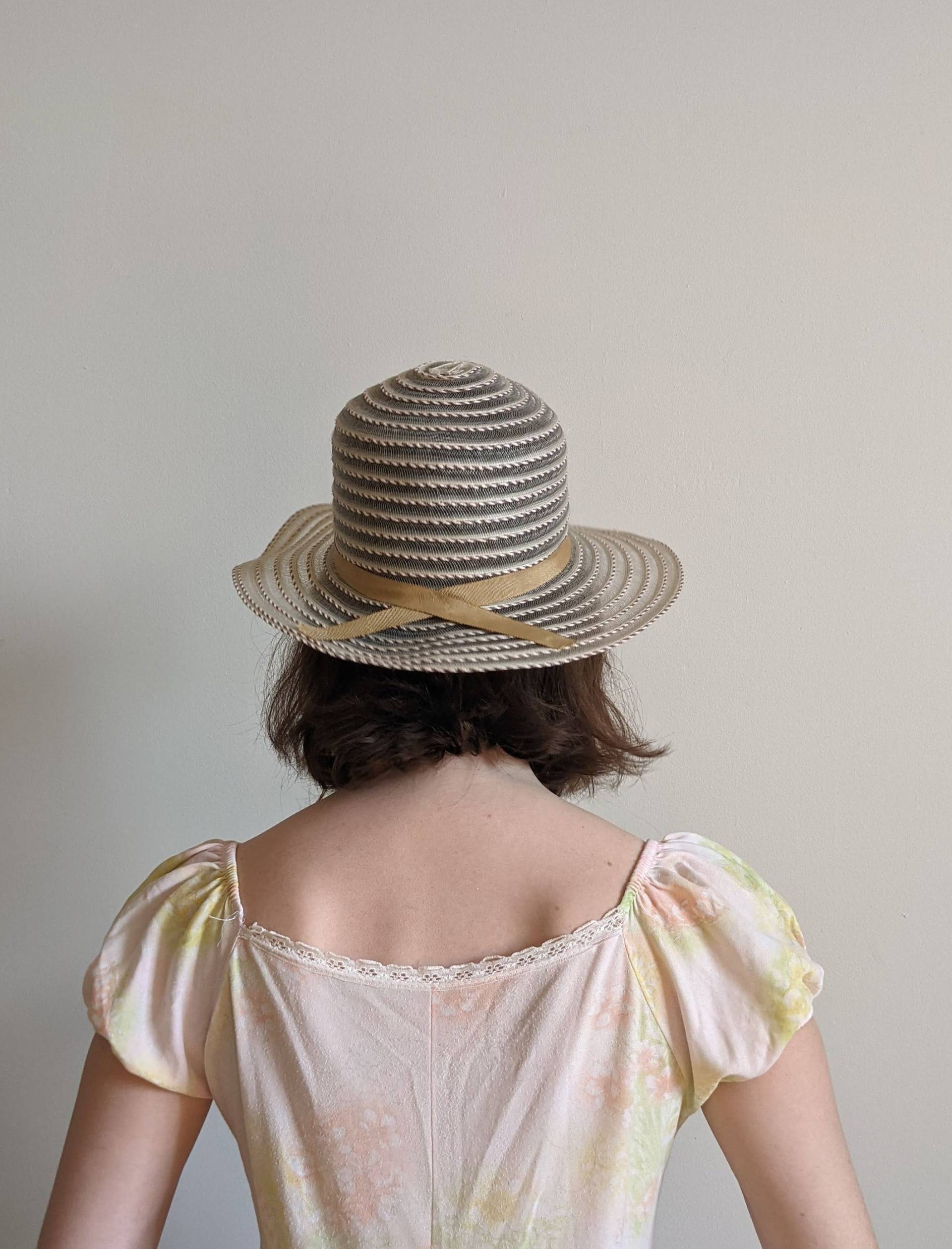 Glanz Nylon Mesh Krempe Sonnenhut Vintage 1970Er Jahre von Phrodyte