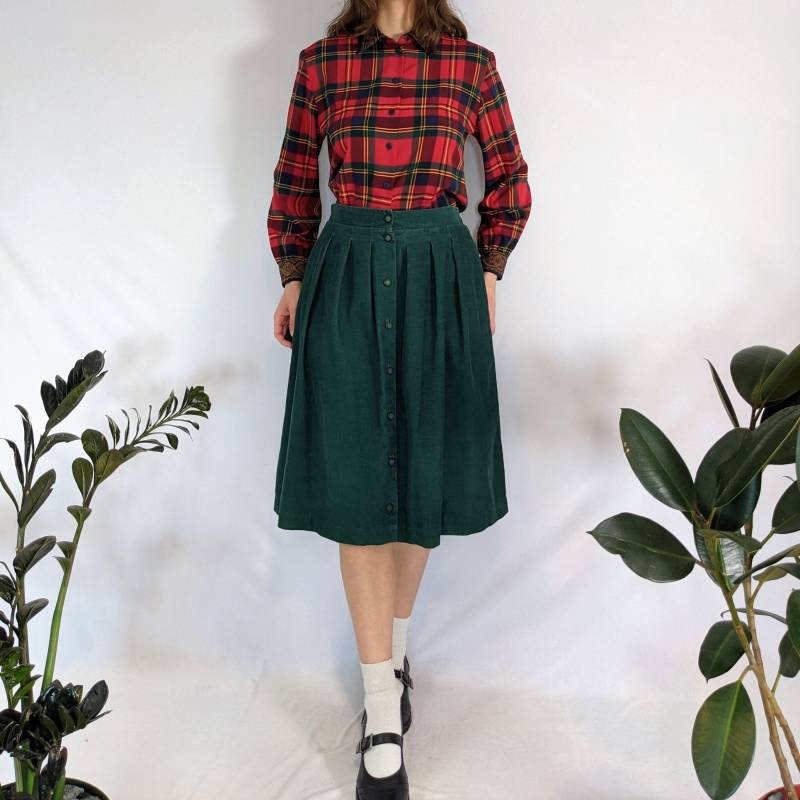 Vintage Mixed Pattern Karo Bluse 1980Er Jahre Alia Petite von Phrodyte