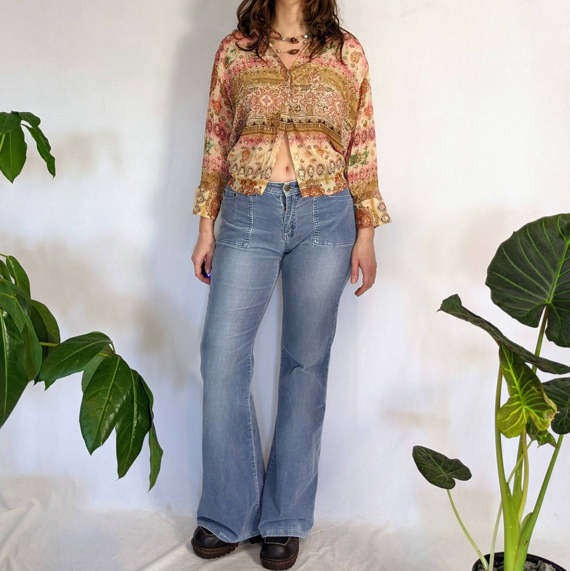 Vintage Paisley Button Down Y2K Essentials Von Milano von Phrodyte