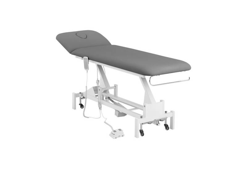 Physa Massageliege elektrisch Massagebank Therapieliege Massagetisch 200kg Grau/Weiß, Grau, Weiß von Physa
