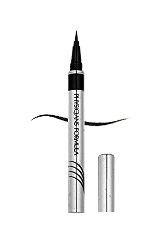 Physicians Formula - Eye Booster Waterproof Ultra-Fine Liquid Eyeliner - wasserfester, schnell trocknender Eyeliner flüssig aufzutragen, stärkt und nährt die Wimpern - Vegan - Blackest Black von Physicians Formula