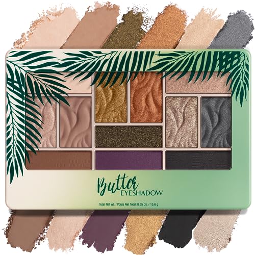 Physicians Formula - Lidschatten Palette - weiche und cremige Nuancen in 12 verschiedenen Tönen - feuchtes oder trockenes Auftragen - mit Tucuma, Cupuaçu und essentielle Fettsäuren - sinnliche Nächte von Physicians Formula