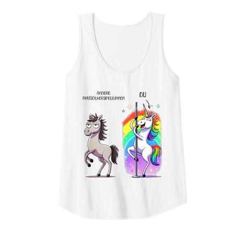 Damen Physiotherapeutinnen Fun Einhorn Vergleich bunt witzig Tank Top Damen Physiotherapeutinnen Fun Einhorn Vergleich bunt witzig Tank Top von Physio Einhorn Kollektion