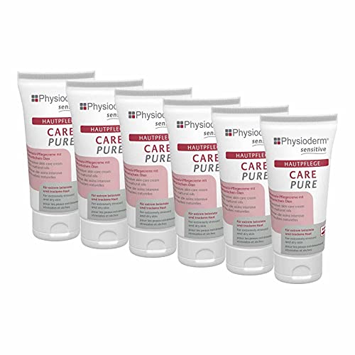 PHYSIODERM Hautpflegecreme CARE PURE 50 ml, Pflegecreme, Handpflege, Gesichtspflege, Gesichtscreme, Handcreme, für stark beanspruchte Haut, Mengen:6 von Physioderm