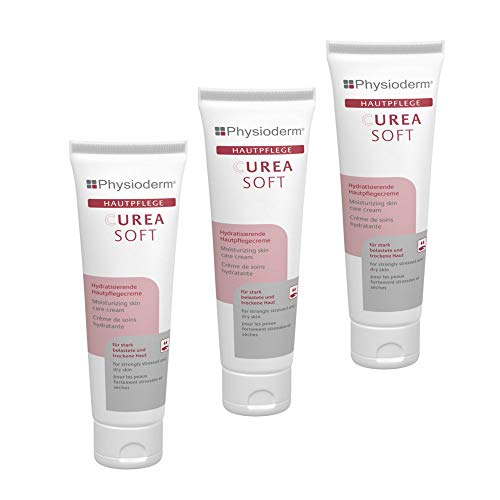 Physioderm® Curea Soft | Hautpflegecreme | Handcreme | Parfümiert | 3 x 100 ml Tube von Physioderm