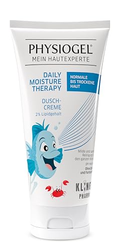 PHYSIOGEL Daily Moisture Therapy Dusch-Creme 150 ml - Kids Edition - feuchtigkeitsspendendes Duschgel für trockene Haut - für die tägliche milde Reinigung für den ganzen Körper von Physiogel