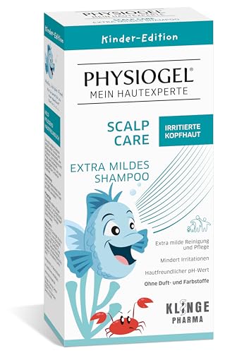 PHYSIOGEL Scalp Care Extra mildes Shampoo 200 ml - Kids Edition - milde Reinigung und Pflege für irritierte, gereizte, trockene Kopfhaut - Irritationen minderndes Feuchtigkeitsshampoo von Physiogel