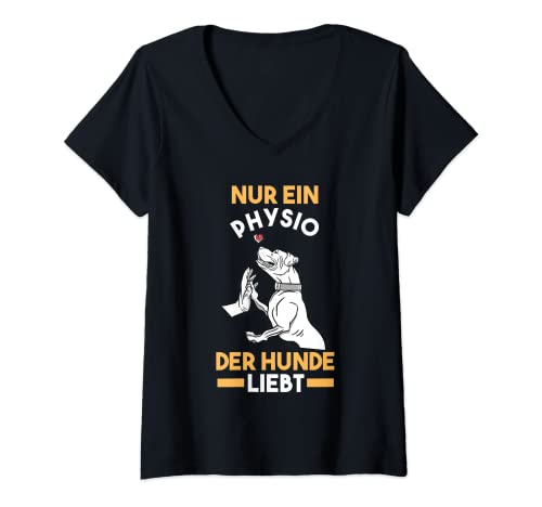 Damen Physiotherapeut Hunde Physio Physiotherapie T-Shirt mit V-Ausschnitt Damen Physiotherapeut Hunde Physio Physiotherapie T-Shirt mit V-Ausschnitt von Physiotherapie Physiotherapeut Geschenk