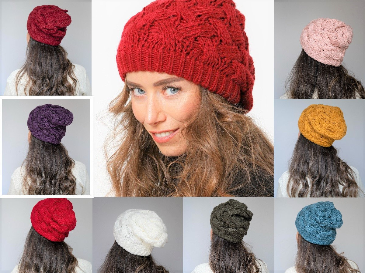 Slouchy Mützen Für Frauen, 10 Verschiedene Farben Gestrickte Mütze Atmungsaktive, Warme Und Weiche Mütze, Wintermützen Rgu von PiAccessories