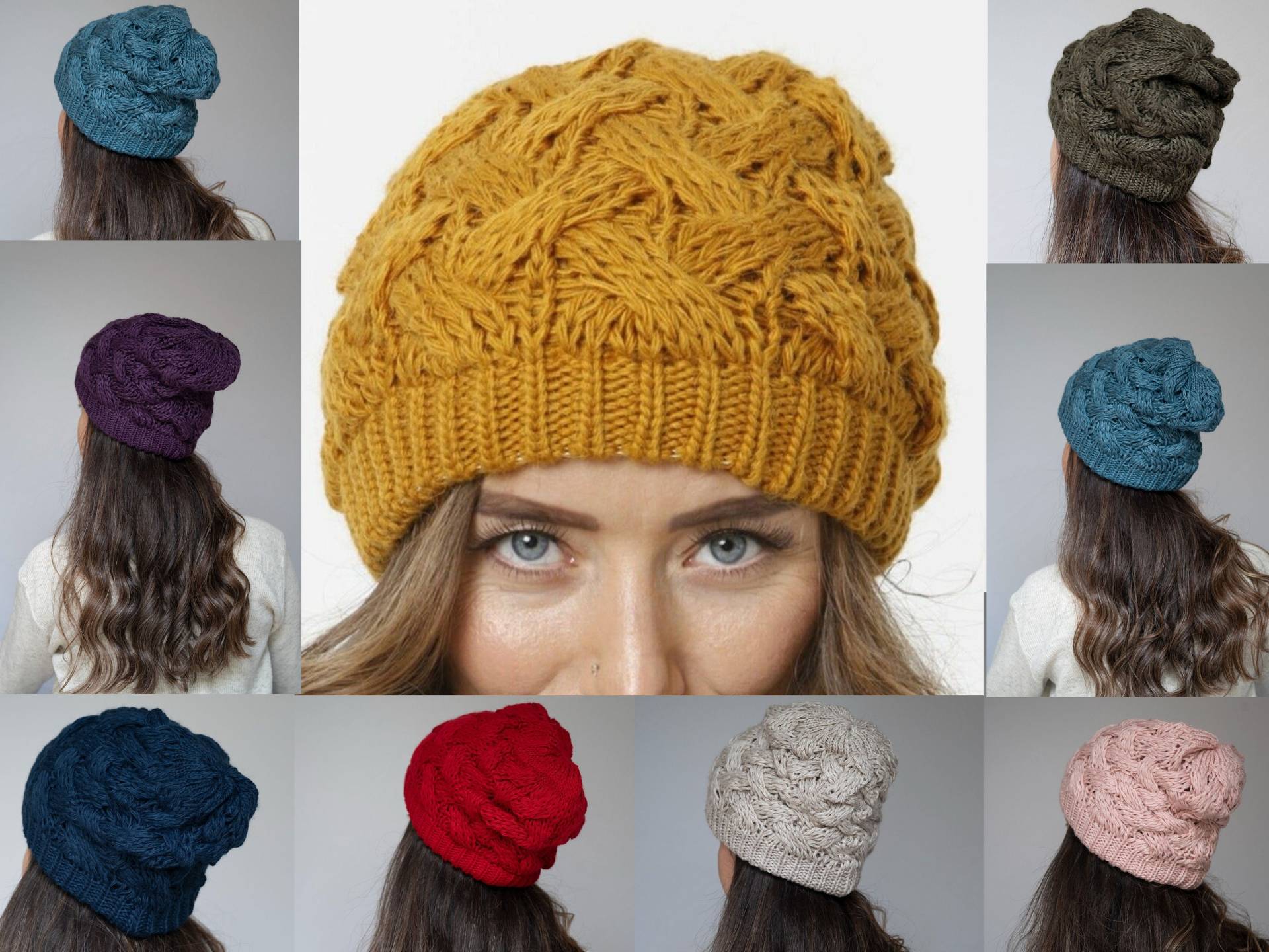 Slouchy Mützen Für Frauen, 17 Verschiedene Farben Gestrickte Mütze Atmungsaktive, Warme Und Weiche Mütze, Wintermützen Rgu von PiAccessories