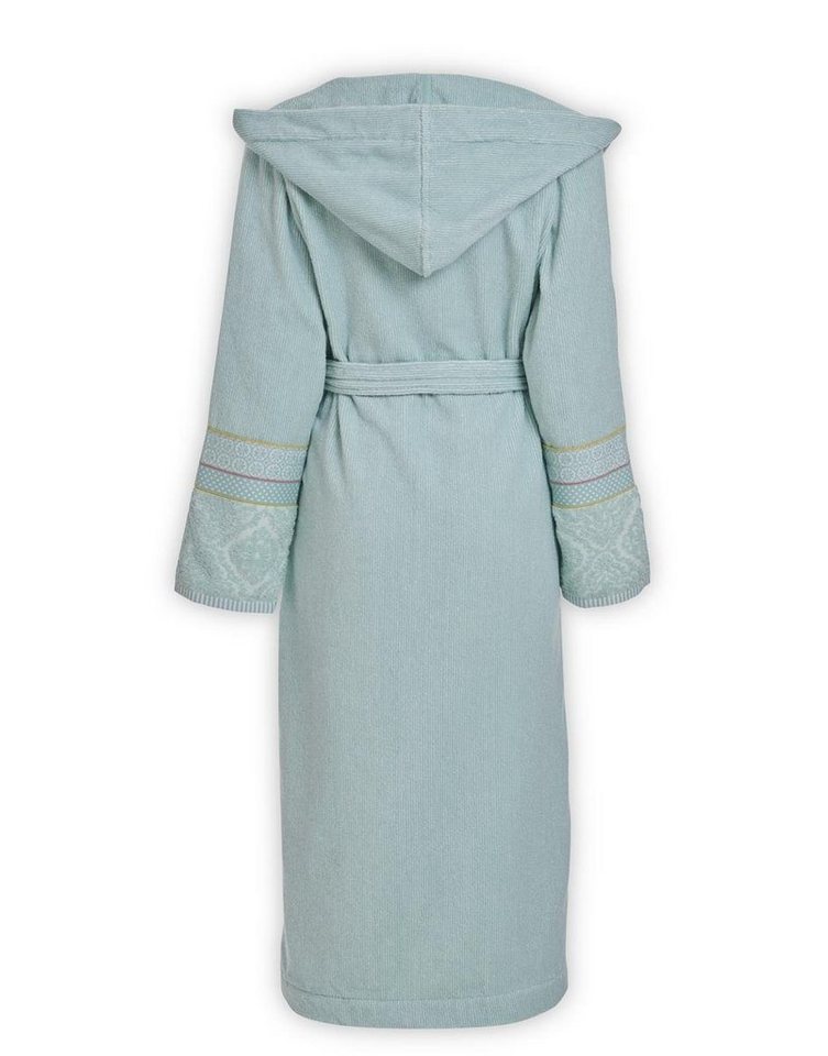 PiP Studio Bademantel Soft Zellige Bathrobe Blue S Blau 100% Cotton, terry, 450 GSM S 1, Bademantel Damen und Herren Morgenmantel Frottee von PiP Studio