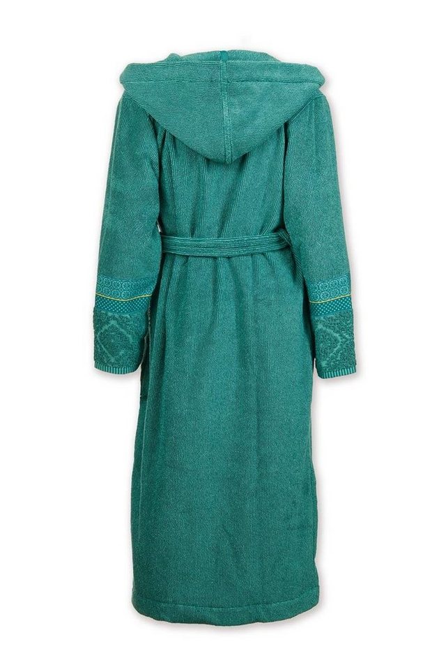 PiP Studio Bademantel Soft Zellige Bathrobe Green L Grün 100% Cotton, terry, 450 GSM L, Bademantel Damen und Herren Morgenmantel Frottee von PiP Studio