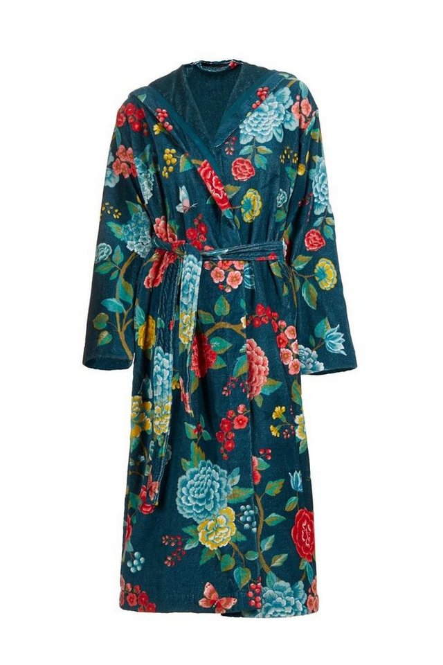 PiP Studio Bademantel Good Evening Bathrobe Dark Blue Xs Dunkelblau 100% Cotton, terry, Bademantel Damen und Herren Morgenmantel Frottee von PiP Studio