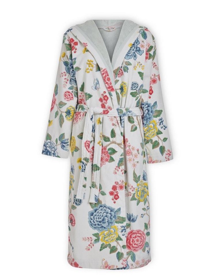PiP Studio Bademantel Good Evening Bathrobe White Xs Weiß 100% Cotton, terry velour, 38, Bademantel Damen und Herren Morgenmantel Frottee von PiP Studio